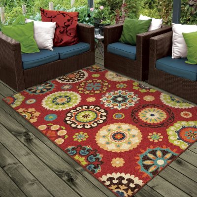 Salsalito Red Area Rug - Sam's Club