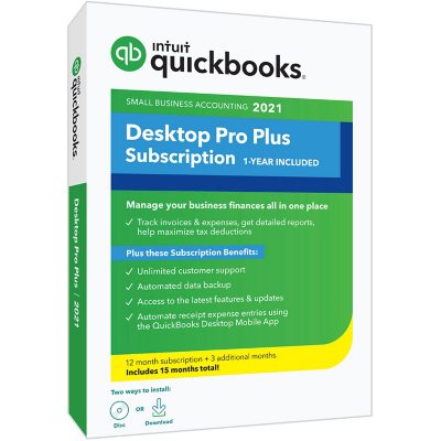 QuickBooks Desktop Pro Plus 2021 15-Month Subscription - Sam's Club