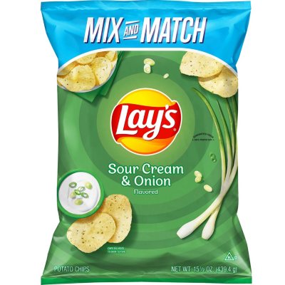 Lay's Sour Cream and Onion Potato Chips (15.5 oz.) - Sam's Club