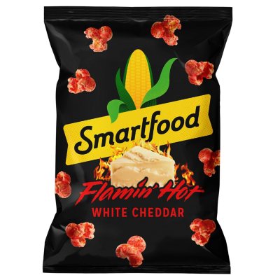 popcorn smartfood flamin cheddar oz