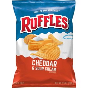 Ruffles Cheddar & Sour Cream Flavored Potato Chips (2.5 oz. ea., 24 ct ...