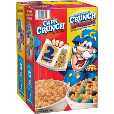 Cap'n Crunch Cereal, Variety Pack (2 pk.) - Sam's Club