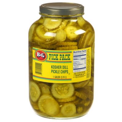 B&G® Kosher Dill Pickle Chips - 1 Gallon Jar - Sam's Club