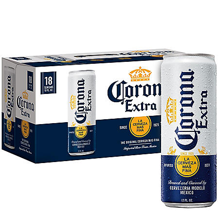 Corona Extra Mexican Lager Beer (12 fl. oz. can, 18 pk.) - Sam's Club