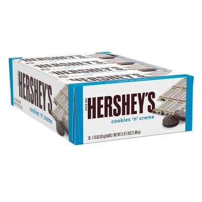 Hershey's Cookies 'n' Crème Bar (1.55 oz., 36 ct.) - Sam's Club