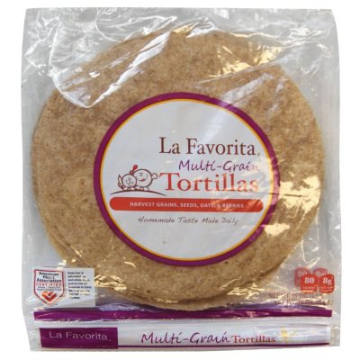 La Favorita Multi-Grain Whole Wheat Tortillas (16 oz., 2 pk.) - Sam's Club