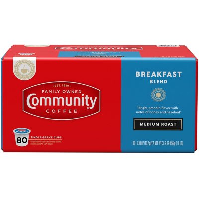 Community Coffee Single Serve Pods, Breakfast Blend (80 ct ...