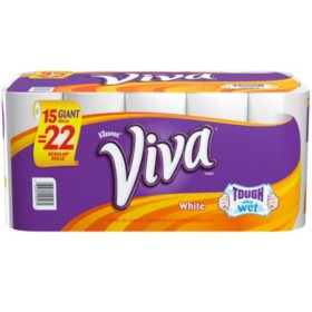 Viva Paper Towels, 15 Rolls (66 Sheets Each) - Sam's Club