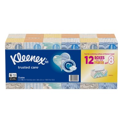 kleenex tissue facial tissues pk box packs pack towels disposable per hand club sams ml samsclub plastic paper essentials household