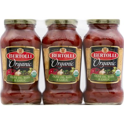 Bertolli Organic Pasta Sauce (24 oz. jar, 3 ct.) - Sam's Club