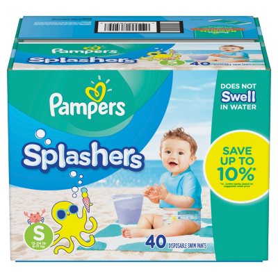 Pampers Splashers Swim Diapers (Choose Your Size) - Sam's Club