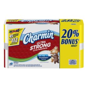 Charmin Ultra Strong Bath Tissue Bonus Pack - 45 Giant Rolls - Sam's Club