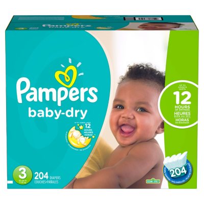 Pampers Baby Dry Diapers (Choose Your Size) - Sam's Club