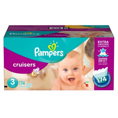 Pampers Cruisers Diapers Economy Pack (Choose Your Size) - Sam's Club