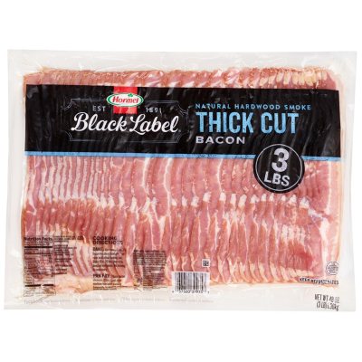 Hormel Black Label Thick Slice Bacon (3 lb.) - Sam's Club