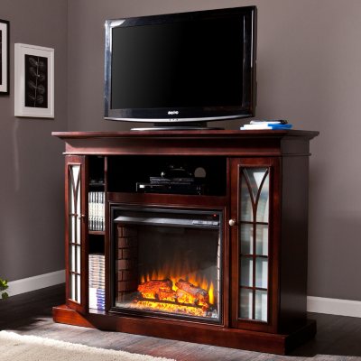 Esquire Media Console Fireplace - Espresso - Sam's Club