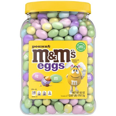 M&M's Peanut Chocolate Easter Candy Jar (62 oz.) - Sam's Club