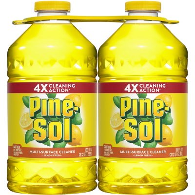 Pine-Sol All-Purpose Cleaner, Lemon Fresh (100 oz. bottles, 2 pk ...