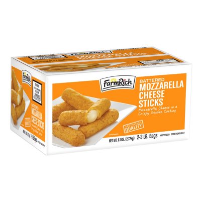 Farm Rich Breaded Mozzarella Sticks (3 lb. bag, 2 ct.) - Sam's Club