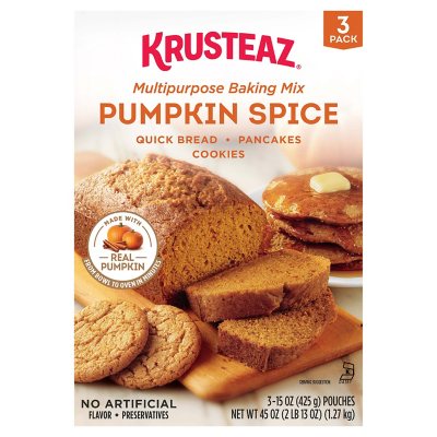 Krusteaz Pumpkin Spice Baking Mix (45 oz.) - Sam's Club