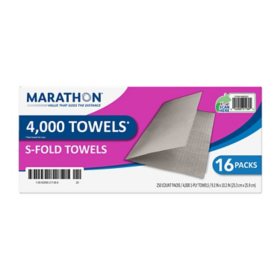 Marathon® Singlefold Paper Towels by GP PRO, Brown, 250 Towels Per Pack ...