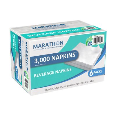 napkins marathon napkin beverage fold club poly packs sam count samsclub sams