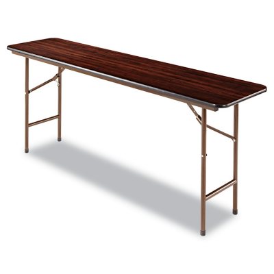 folding table tables alera melamine walnut wood rectangular sams foot club mahogany plastic samsclub ft