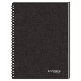 Mead Cambridge Wirebound Business Notebook, 5in X 8in, 80 Sheets - Sam 