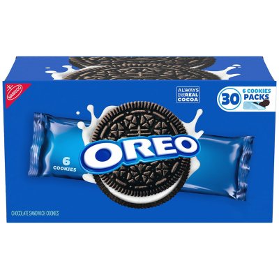 Nabisco Oreo Chocolate Sandwich Cookies (2.4 oz., 30 ct.) - Sam's Club