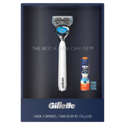 Gillette Fusion5 ProShield Razor Gift Set (1 Handle, 4 Cartridges, 1 ...