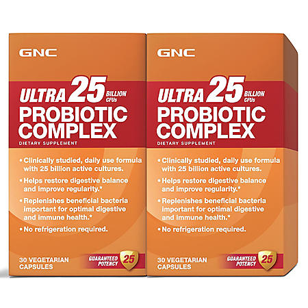 GNC Ultra Probiotic Complex 25 (30 capsules, 2 pk.) - Sam's Club