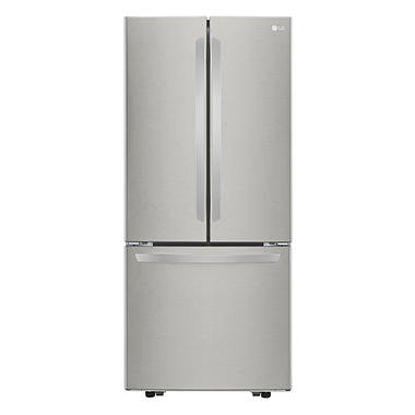 LG LFCS22520S 22 Cu. Ft. 30″ Wide 3-Door French Door Refrigerator – Stainless Steel Finish