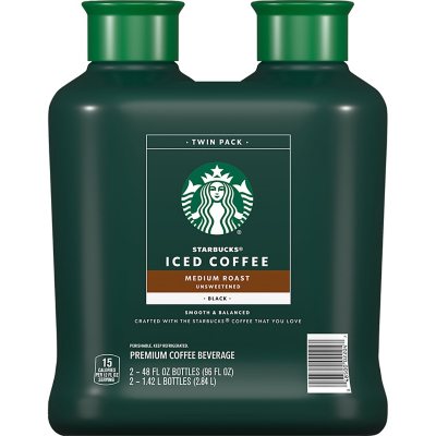 Starbucks Unsweetened Iced Coffee, Medium Roast (48 fl. oz ...