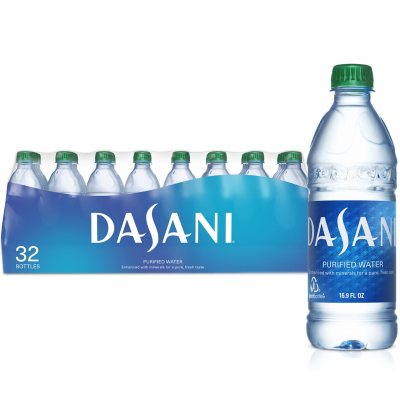 dasani water bottled purified oz bottles pk ml pet club samsclub details drinking sams count