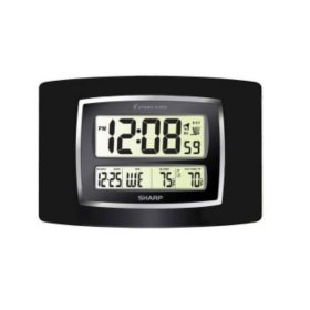 Sharp Digital Atomic Wall Clock - Black - Sam's Club