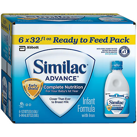Similac - Advance Ready to Feed Infant Formula, 32 oz. - 6 ...