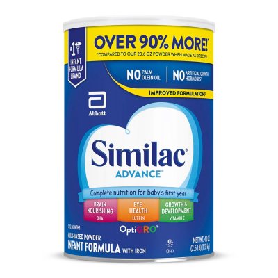 Similac Advance Infant Formula with Iron (40 oz.) - Sam's Club