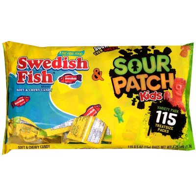 Swedish Fish And Sour Patch Kids Variety Pack (115 ct.) - Sam's Club