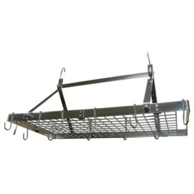 Range Kleen Rectangle Stainless-Steel Hanging Pot Rack - Sam's Club