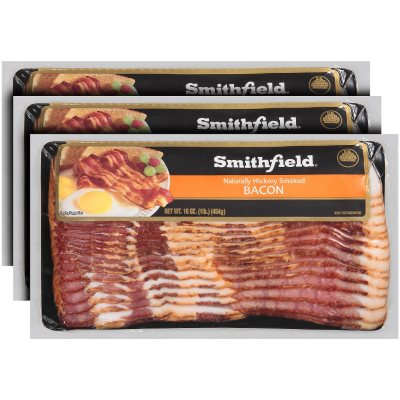 Smithfield Naturally Hickory Smoked Bacon (3 lbs.) - Sam's Club