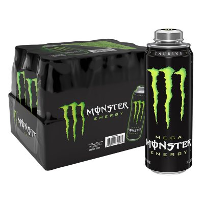 Mega Monster Energy (24 oz. can, 12 pk.) - Sam's Club