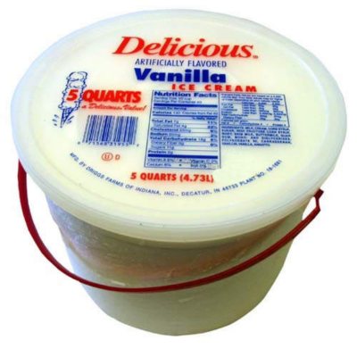 Delicious® Vanilla Ice Cream - 5 qt. bucket - Sam's Club