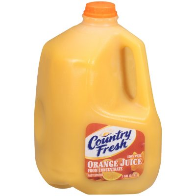 Country Fresh Orange Juice 1 Gal Sam S Club   0007160000213 A