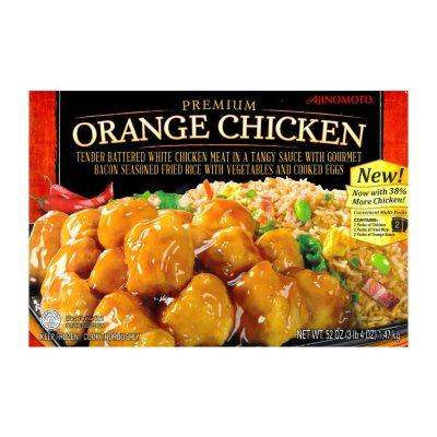 ajinomoto premium orange chicken with gourmet fried rice