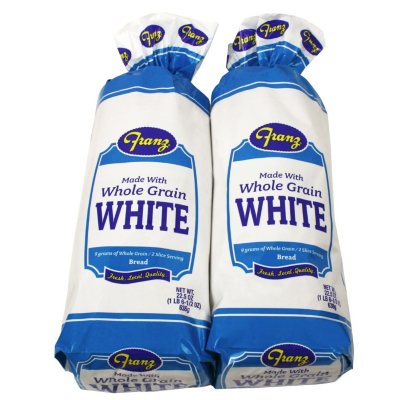 Franz Whole Grain White Bread (22.5 oz., 2 pk.) - Sam's Club