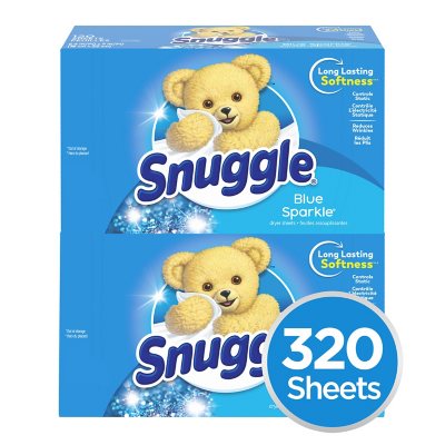 Snuggle Fabric Softener Dryer Sheets, Blue Sparkle (320 Ct.) - Sam's Club