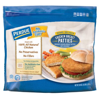 Perdue Panko Breaded Chicken Breast Patties (5 lbs.) - Sam ...