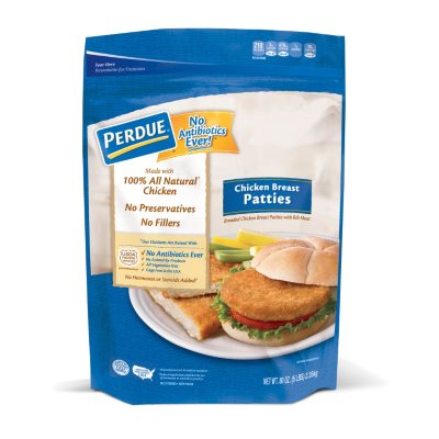 Perdue Breaded Chicken Breast Patties (5 lb.) - Sam's Club