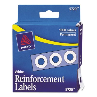 Avery 05720/05722 Hole Punch Reinforcement Labels, 1,000ct., Select ...