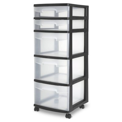 clear storage cart